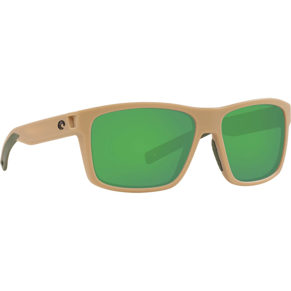 Costa Del Mar Costa Slack Tide Sand Frame Sunglasses w/ Green Mirror 580G Lenses SLT-248-OGMGLP - Costa Del Mar
