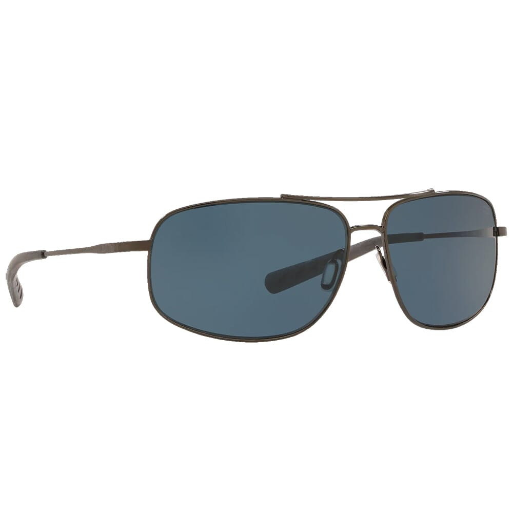 Costa Del Mar Costa Shipmaster Brushed Gunmetal Frame Sunglasses w/ Gray 580P Lenses SMR-22-OGP - Costa Del Mar