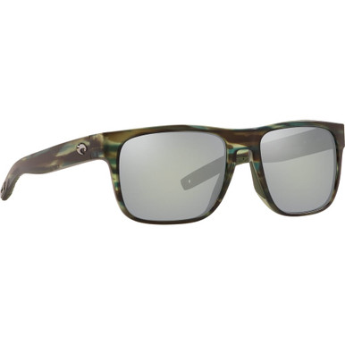 Costa Del Mar Costa Spearo Matte Reef Frame Sunglasses w/ Gray Silver Mirror 580G Lenses SPO-253-OSGGLP - Costa Del Mar