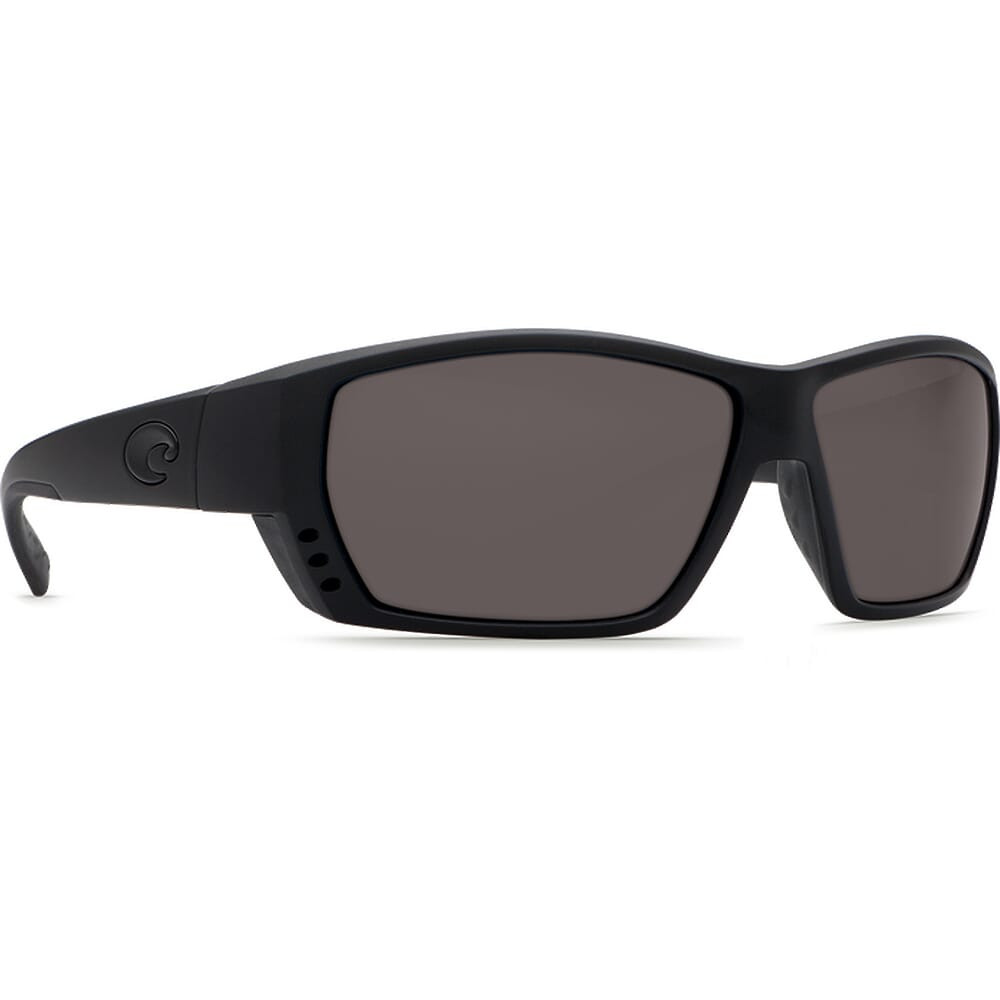 Costa Del Mar Costa Tuna Alley Blackout Frame Sunglasses w/ Gray 580G Lenses TA-01-OGGLP - Costa Del Mar