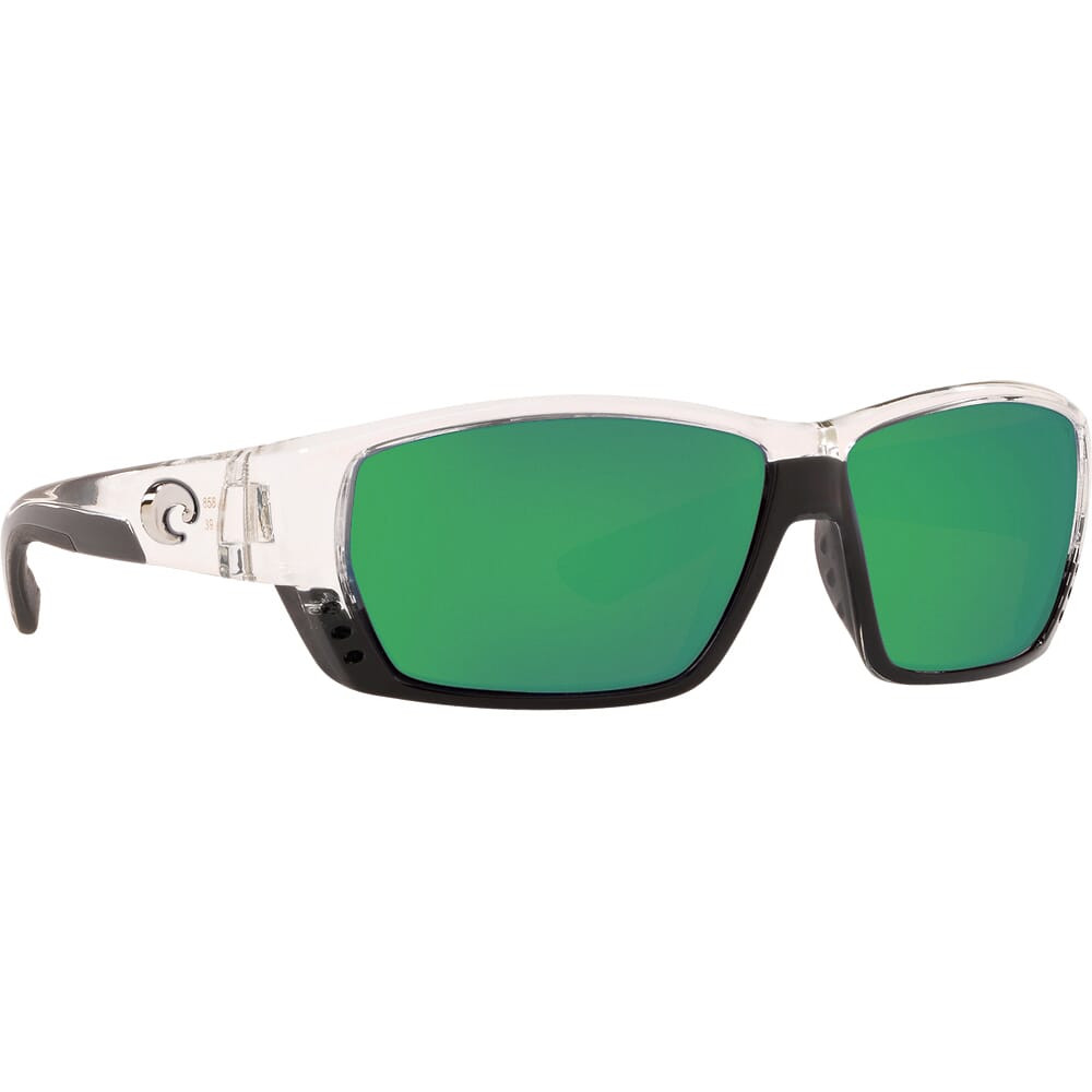 Costa Del Mar Costa Tuna Alley Crystal Frame Sunglasses w/ Green Mirror 580G Lenses TA-39-OGMGLP - Costa Del Mar