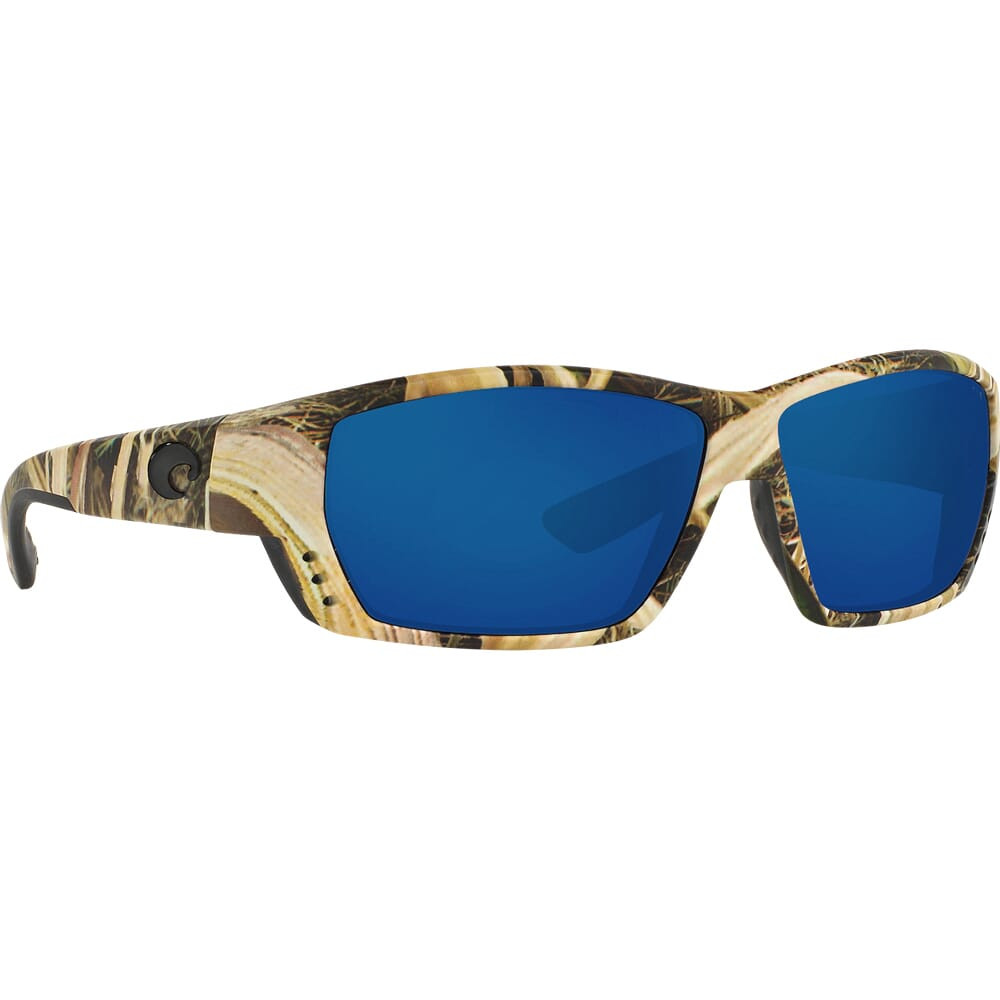 Costa Del Mar Costa Tuna Alley Mossy Oak Shadow Grass Blades Camo Frame Sunglasses w/ Blue Mirror 580G Lenses TA-65-OBMGLP - Costa Del Mar