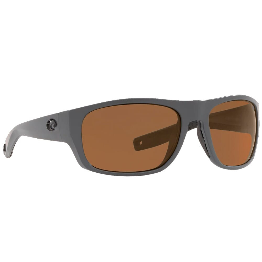 Costa Del Mar Costa Tico Matte Gray Frame Sunglasses w/ Copper 580P Lenses TCO-98-OCP - Costa Del Mar