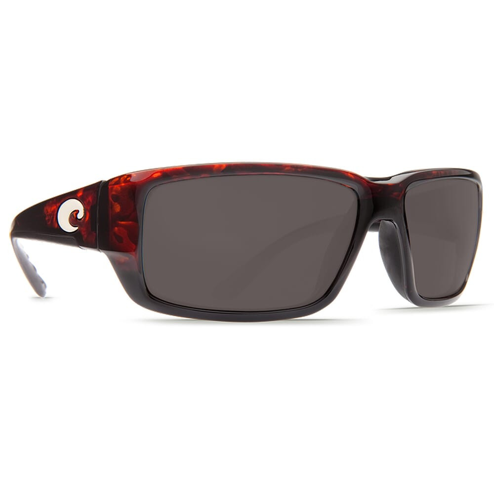 Costa Del Mar Costa Fantail Tortoise Frame Sunglasses w/ Gray 580P Lenses TF-10-OGP - Costa Del Mar