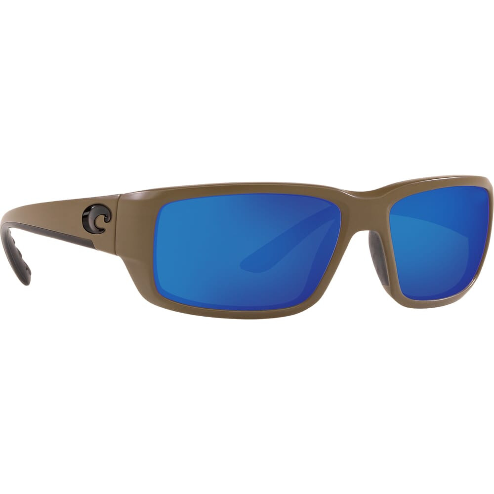 Costa Del Mar Costa Fantail Moss Frame Sunglasses w/ Blue Mirror 580G Lenses TF-198-OBMGLP - Costa Del Mar