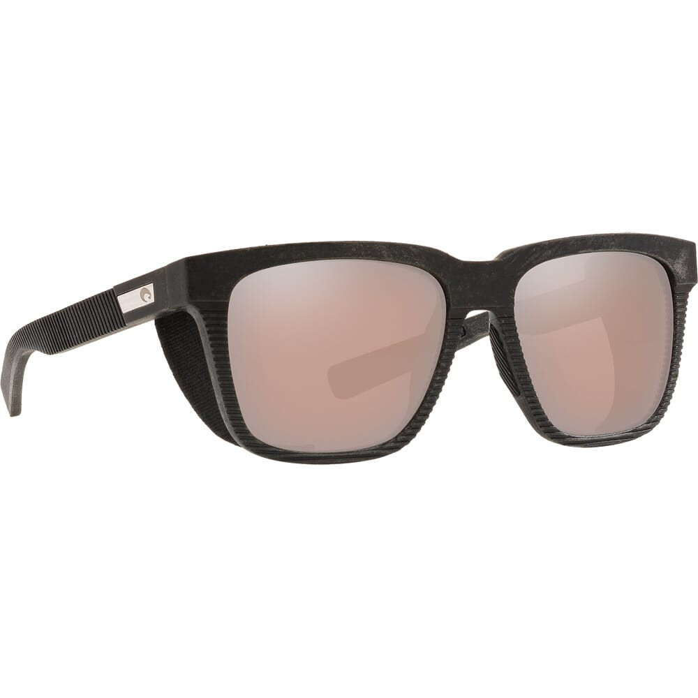 Costa Del Mar Costa Untangled Pescador Net Gray w/Black Rubber + Side Shields Sunglasses w/ Copper Silver Mirror 580G Lenses UC1S-00G-OSCGLP - Costa Del Mar