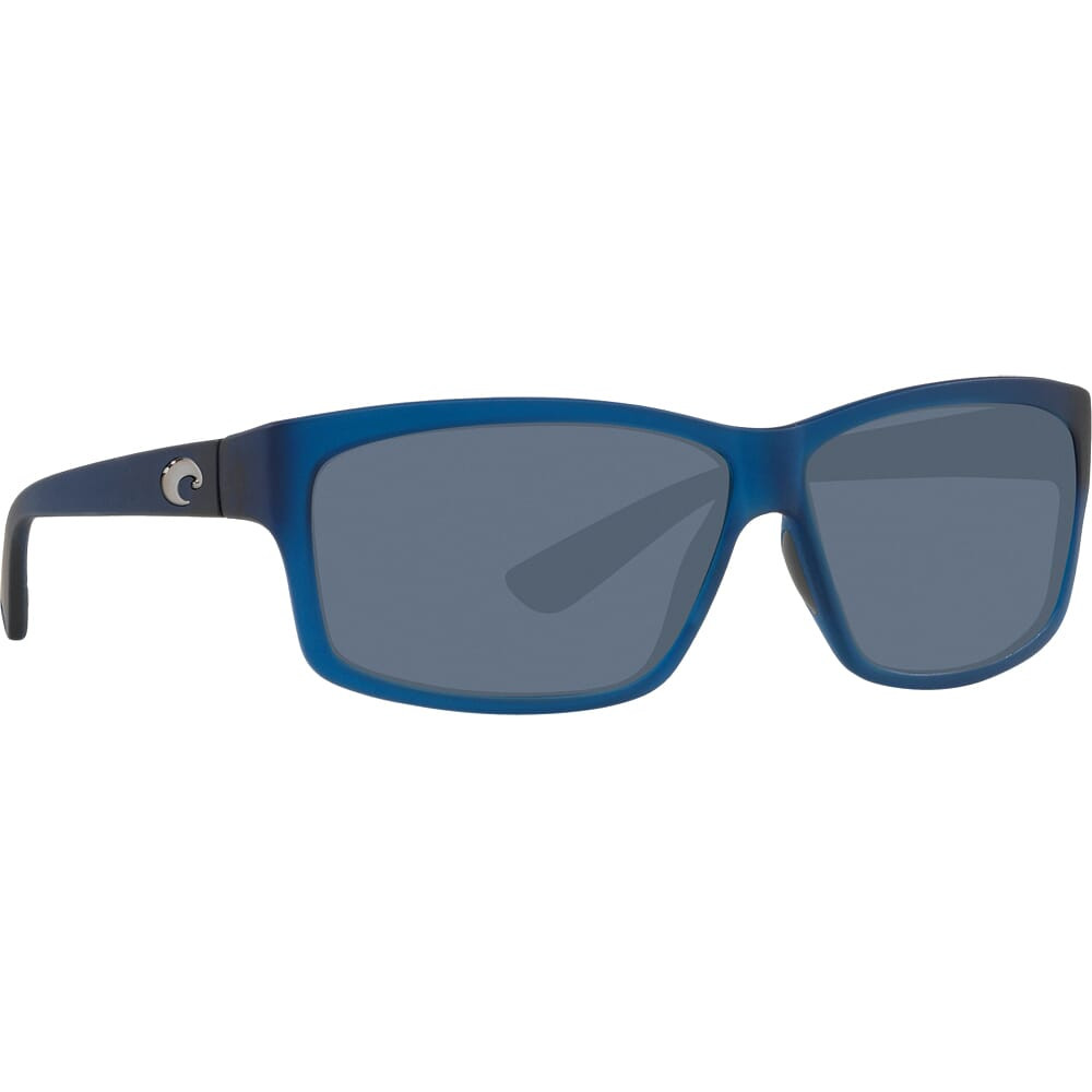 Costa Del Mar Costa Cut Matte Atlantic Blue Frame Sunglasses w/ Gray Silver Mirror 580P Lenses UT-177-OSGP - Costa Del Mar