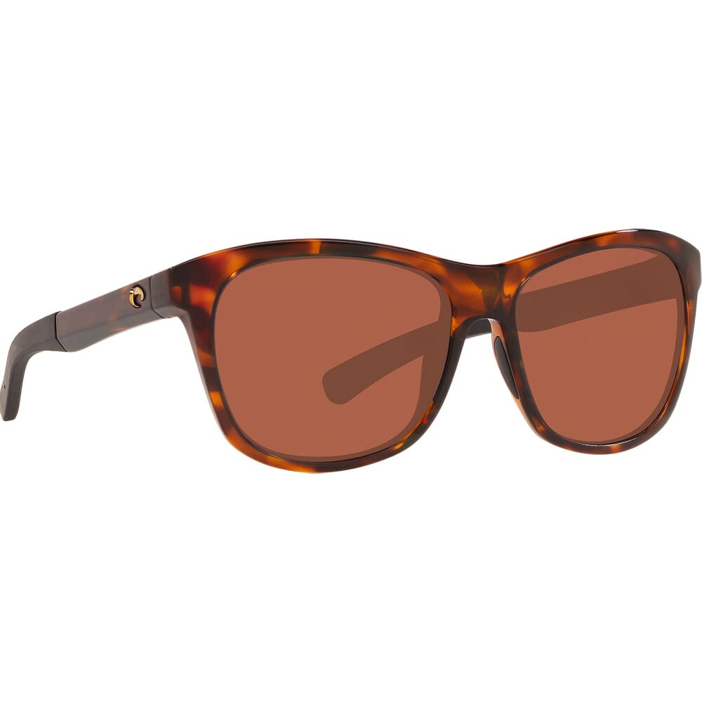 Costa Del Mar Costa Vela Shiny Tortoise Frame Sunglasses w/ Copper 580P Lenses VLA-10-OCP - Costa Del Mar
