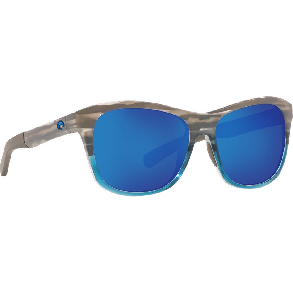 Costa Del Mar Costa Vela Ocearch Shiny Coastal Fade Frame Sunglasses w/ Blue Mirror 580G Lenses VLA-275OC-OBMGLP - Costa Del Mar