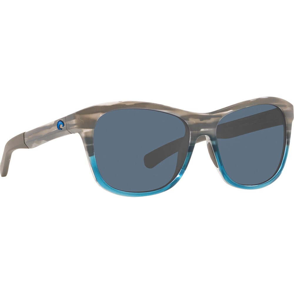 Costa Del Mar Costa Vela Ocearch Shiny Coastal Fade Frame Sunglasses w/ Gray 580P Lenses VLA-275OC-OGP - Costa Del Mar