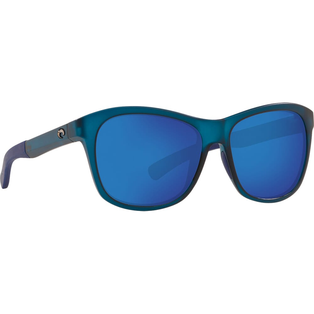 Costa Del Mar Costa Vela Ocearch Matte Deep Teal Crystal Sunglasses w/ Blue Mirror 580P Lenses VLA-276OC-OBMP - Costa Del Mar