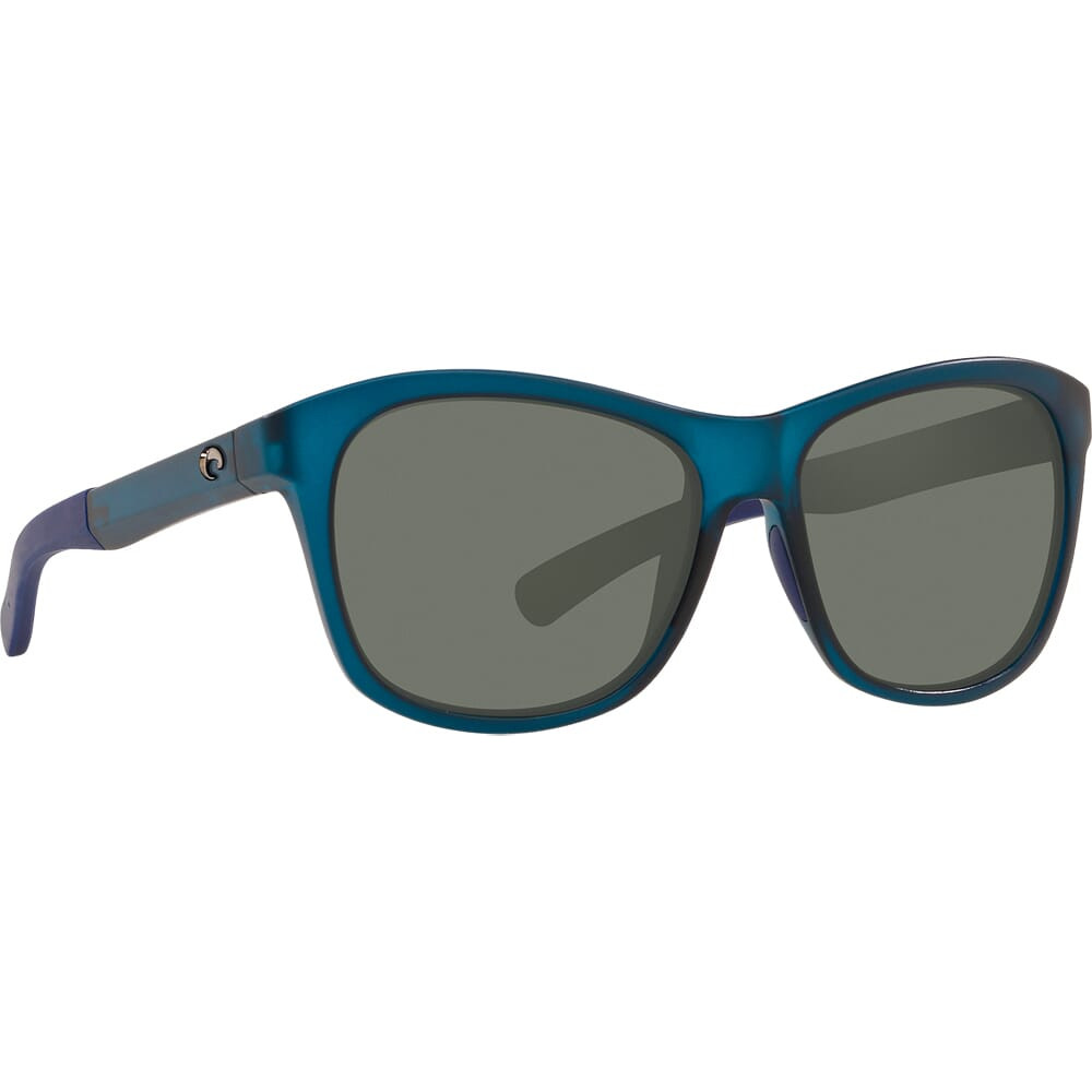Costa Del Mar Costa Vela Ocearch Matte Deep Teal Crystal Sunglasses w/ Gray 580G Lenses VLA-276OC-OGGLP - Costa Del Mar