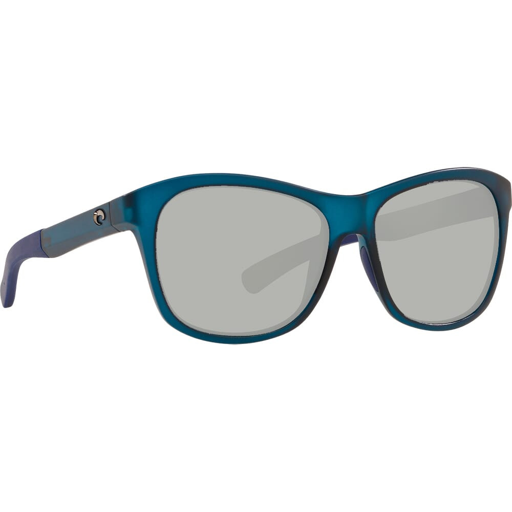 Costa Del Mar Costa Vela Ocearch Matte Deep Teal Crystal Sunglasses w/ Gray Silver Mirror 580G Lenses VLA-276OC-OSGGLP - Costa Del Mar