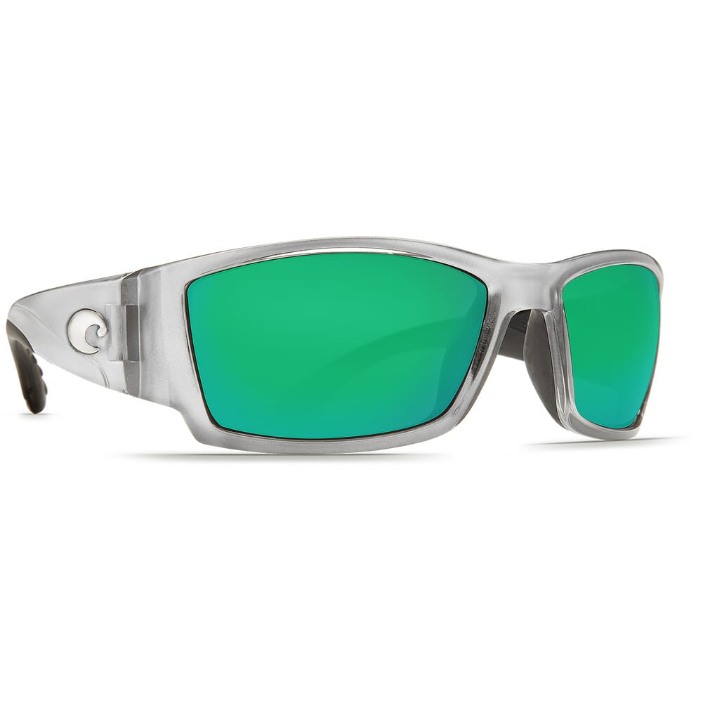 Costa Del Mar Costa Corbina Silver Frame Sunglasses w/Green Mirror 580G Lenses 06S9057-90571962 - Costa Del Mar