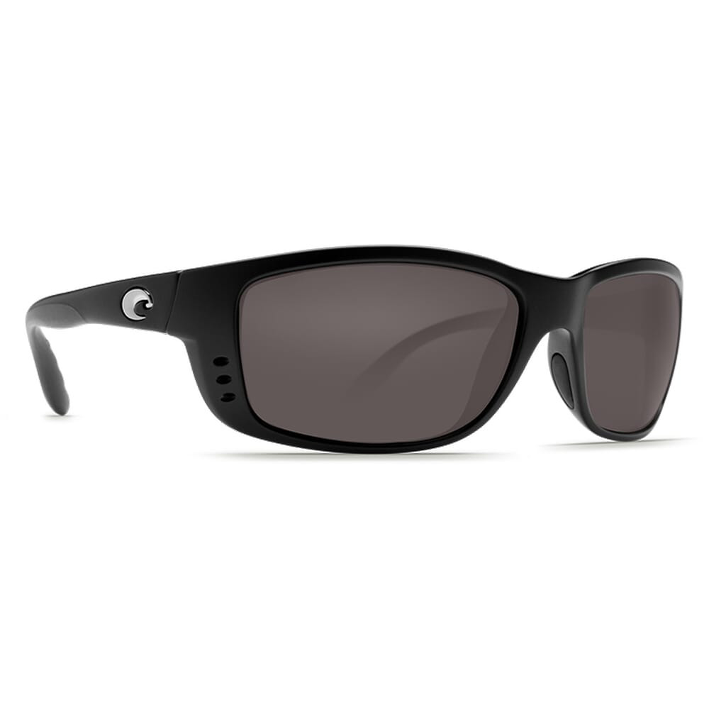 Costa Del Mar Costa Zane Matte Black Frame Sunglasses w/Gray 580P Lenses 06S9059-90590261 - Costa Del Mar