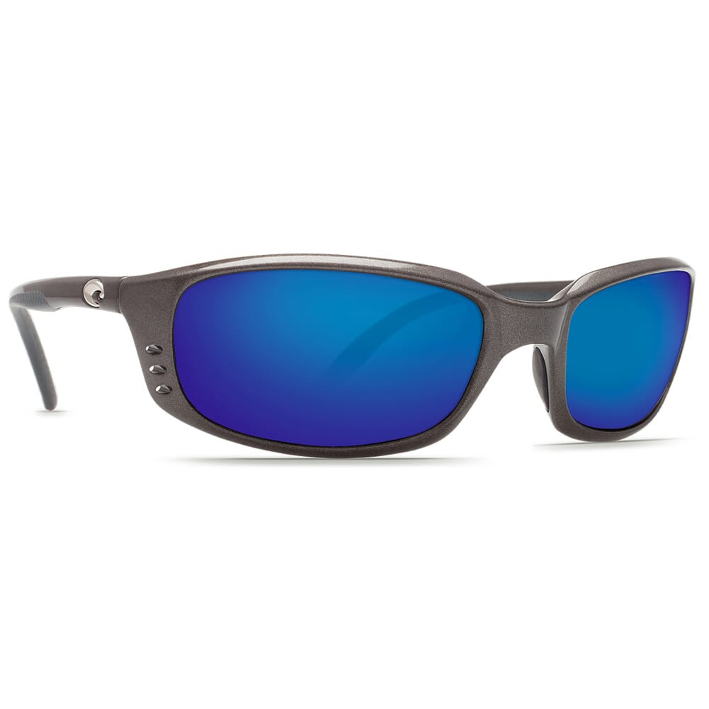 Costa Del Mar Costa Brine Gunmetal Frame Sunglasses w/Blue Mirror 580G Lenses 06S9017-90171959 - Costa Del Mar