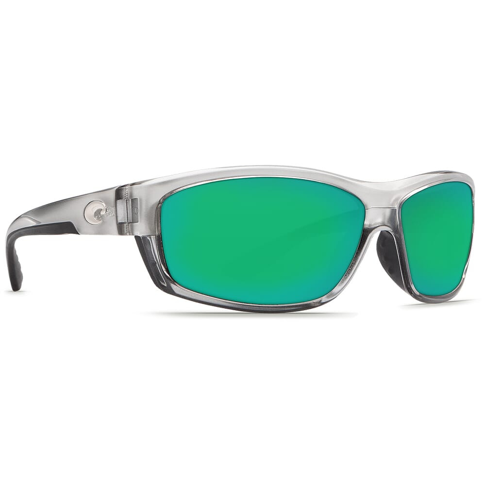 Costa Del Mar Costa Saltbreak Silver Frame Sunglasses w/Green Mirror 580G Lenses 06S9020-90202365
