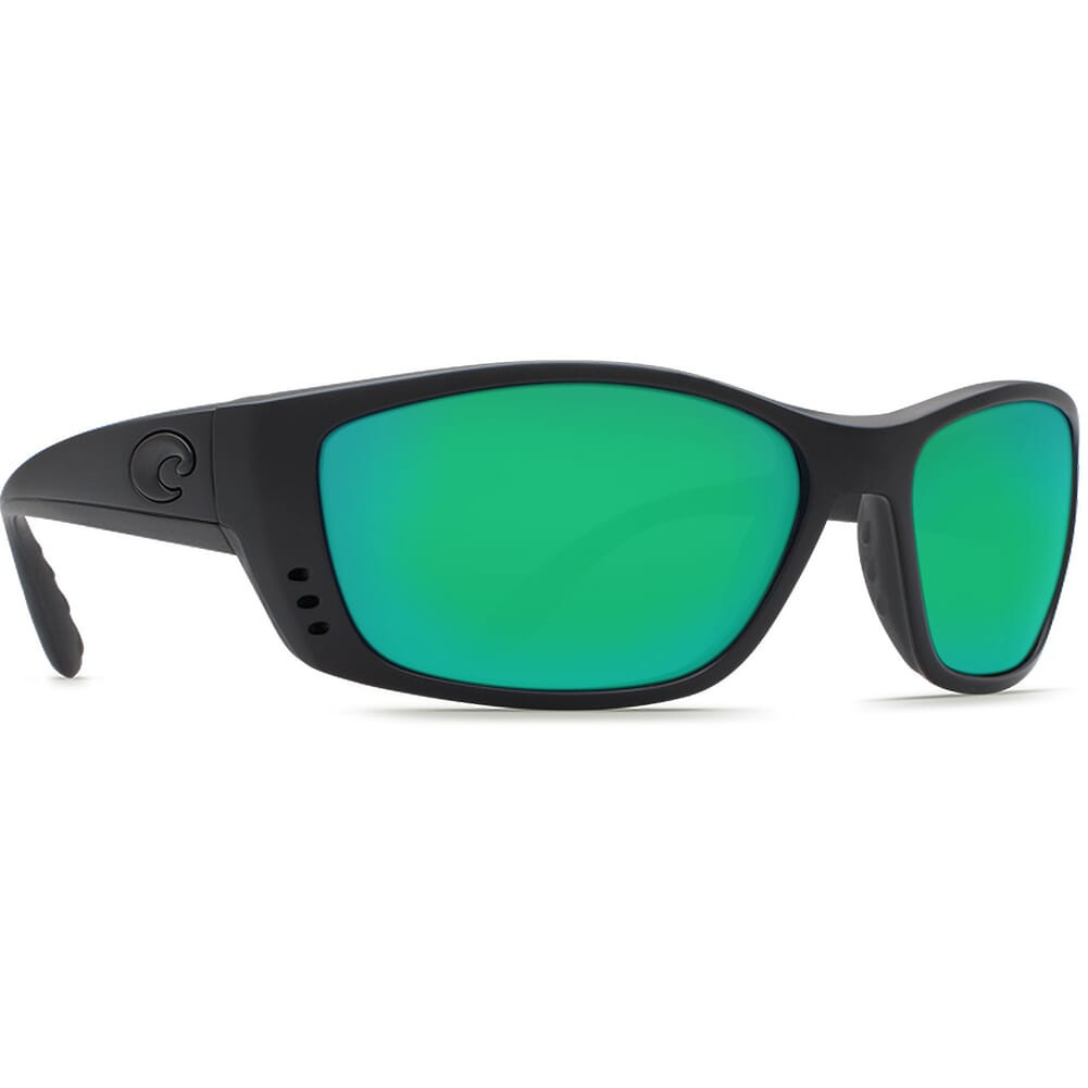 Costa Del Mar Costa Fisch Blackout Frame Sunglasses w/Green Mirror 580G Lenses 06S9054-90541264 - Costa Del Mar