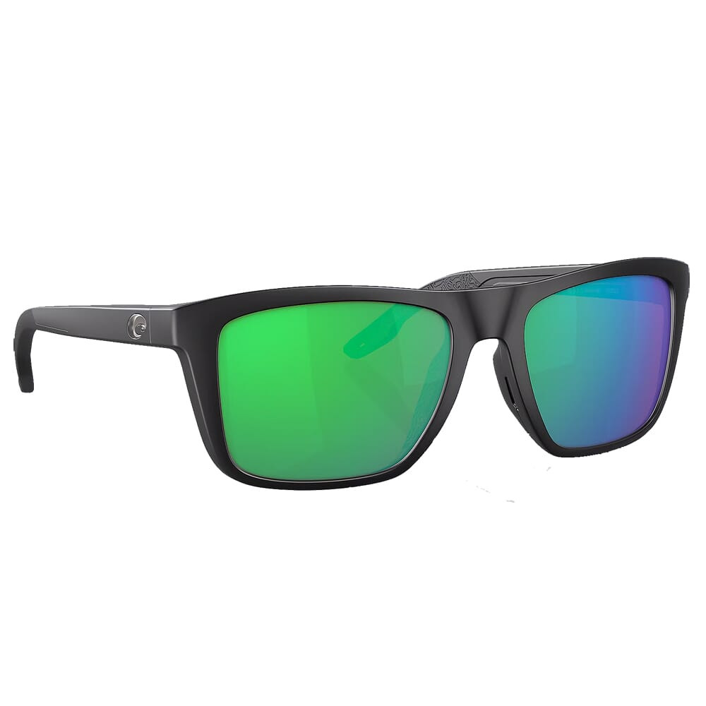 Costa Del Mar Costa Mainsail Black Frame Sunglasses w/Green Mirror 580P Lenses 06S9107-91070255 - Costa Del Mar