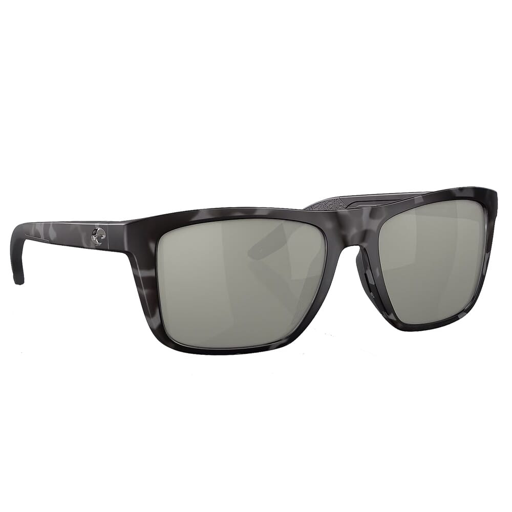 Costa Del Mar Costa Mainsail Tiger Shark Frame Sunglasses w/Silver Mirror 580G Lenses 06S9107-91070655