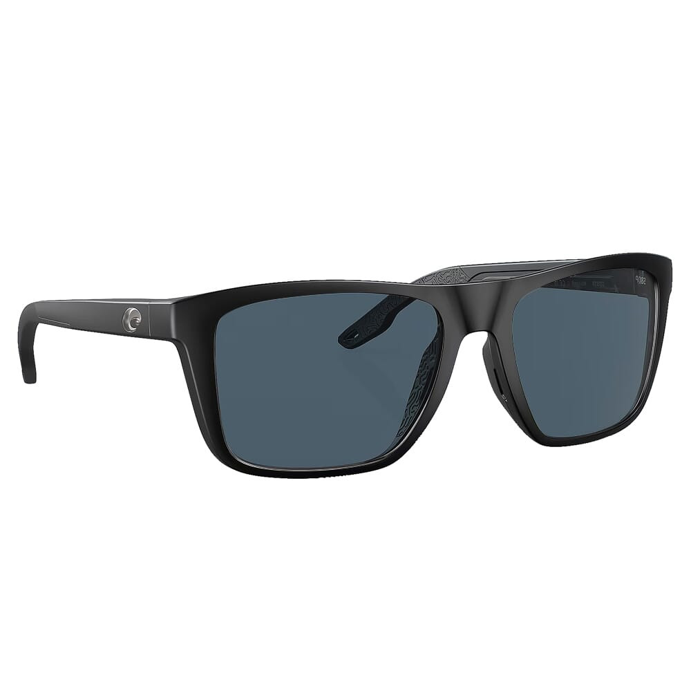 Costa Del Mar Costa Mainsail Matte Black Frame Sunglasses w/Gray 580P Lenses 06S9107-91070855 - Costa Del Mar