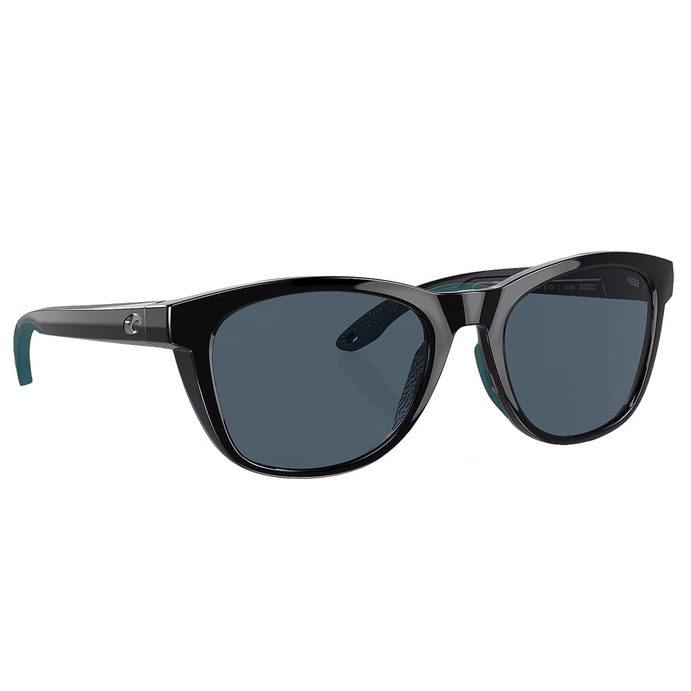 Costa Del Mar Costa Aleta Black Frame Sunglasses w/Gray 580P Lenses 06S9108-91080654 - Costa Del Mar