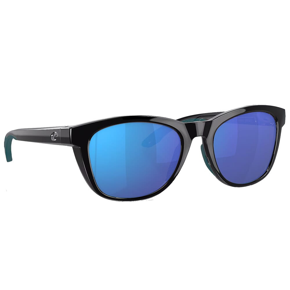 Costa Del Mar Costa Aleta Black Frame Sunglasses w/Blue Mirror 580P Lenses 06S9108-91080854 - Costa Del Mar