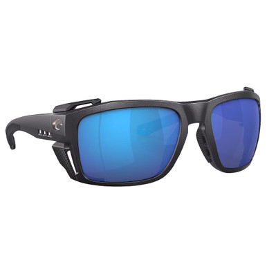 Costa Del Mar Costa King Tide 8 Black Pearl Frame Sunglasses w/Blue Mirror 580G Lenses 06S9111-91110160 - Costa Del Mar