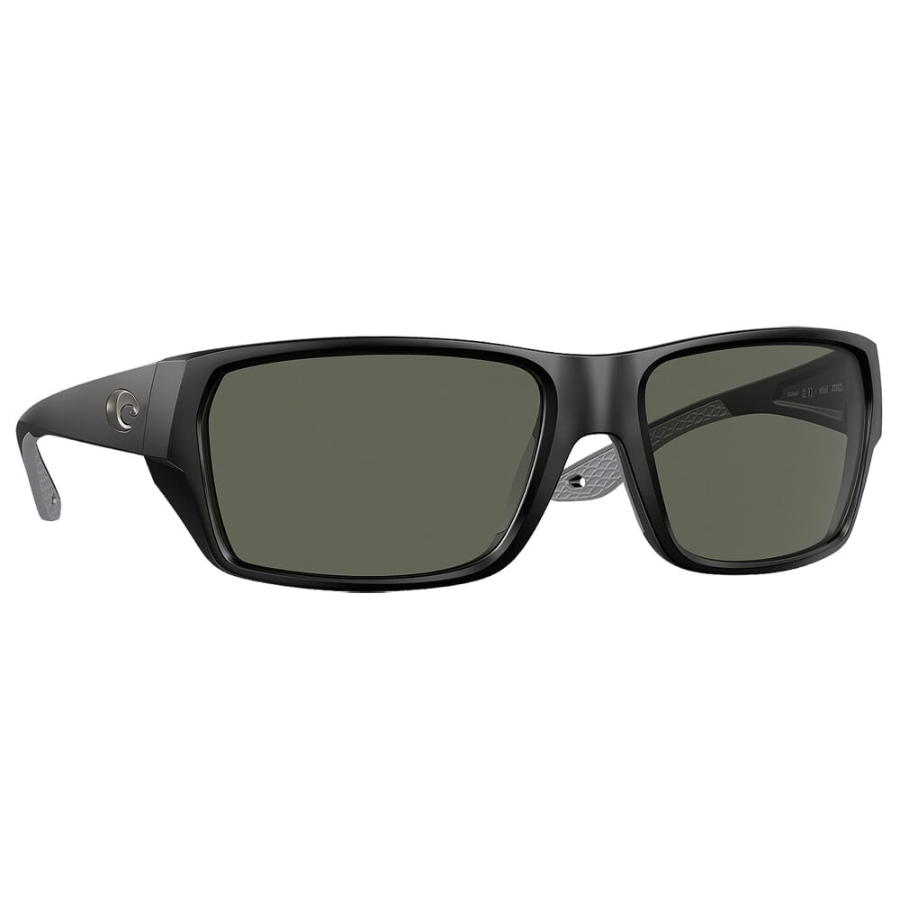 Costa Del Mar Costa Tailfin Matte Black Frame Sunglasses w/Gray 580G S Lenses 06S9113-91130157 - Costa Del Mar