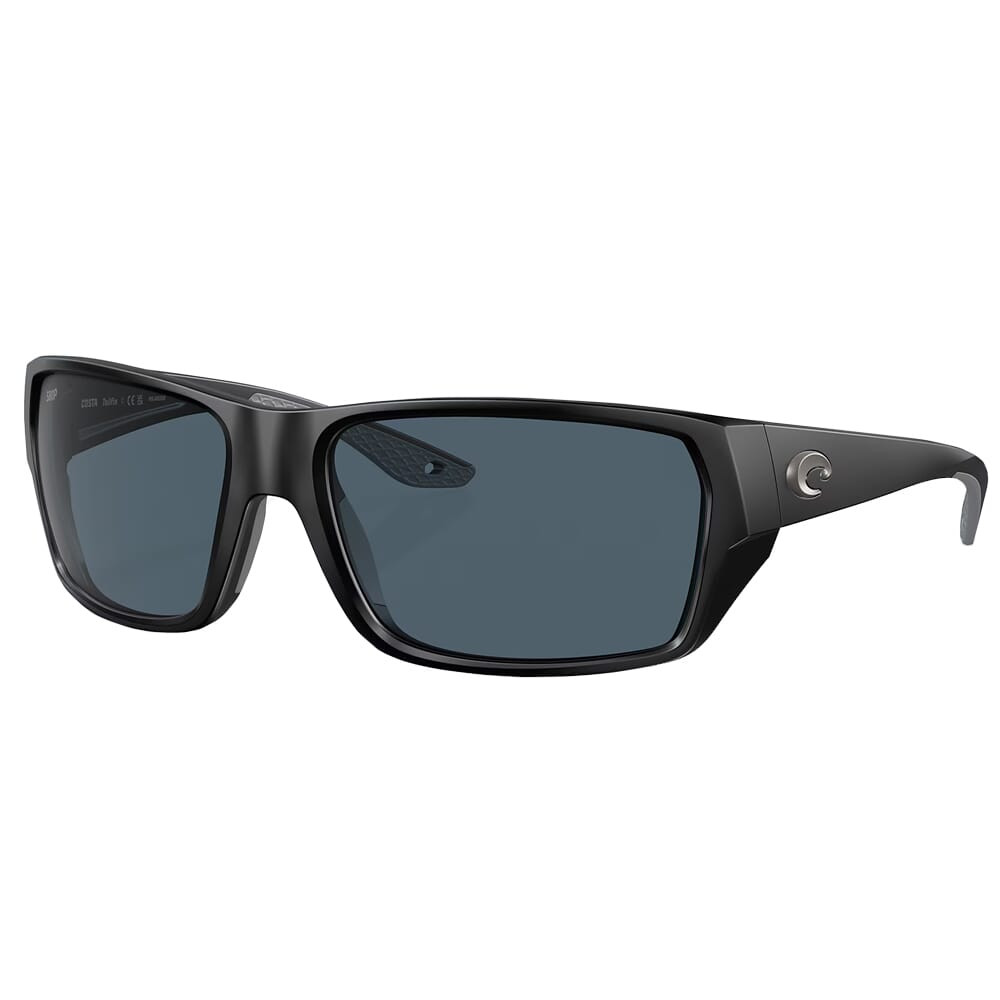 Costa Del Mar Costa Tailfin Matte Black Frame Sunglasses w/Gray 580P M Lenses 06S9113-91130660 - Costa Del Mar