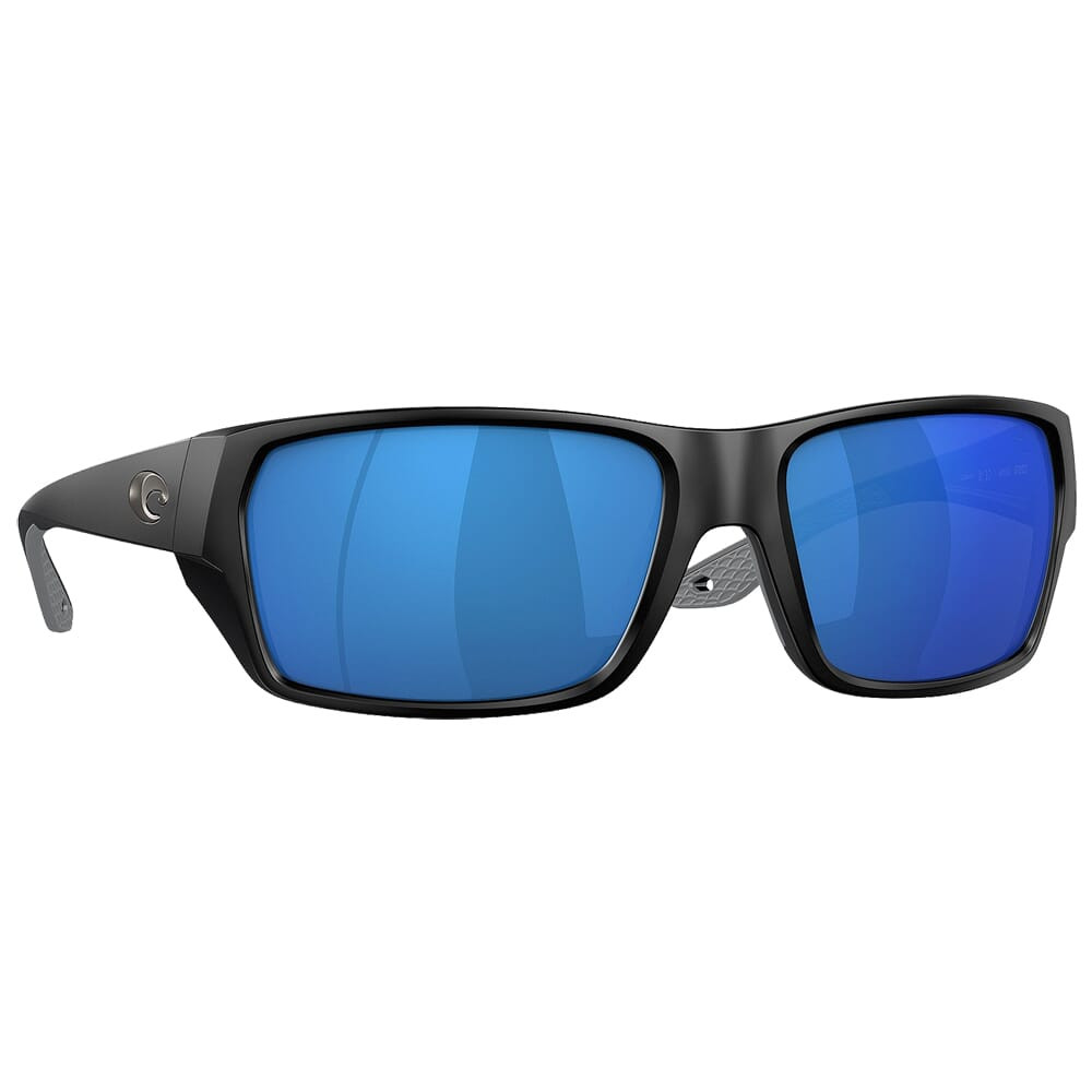 Costa Del Mar Costa Tailfin Matte Black Frame Sunglasses w/Blue Mirror 580P M Lenses 06S9113-91130860 - Costa Del Mar