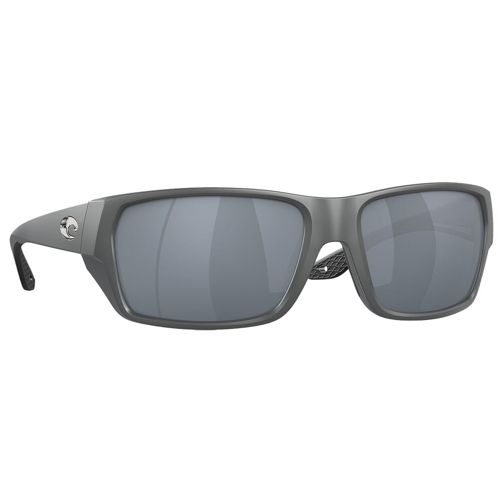 Costa Del Mar Costa Tailfin Matte Gray Frame Sunglasses w/Gray Silver Mirror 580P S Lenses 06S9113-91131057 - Costa Del Mar