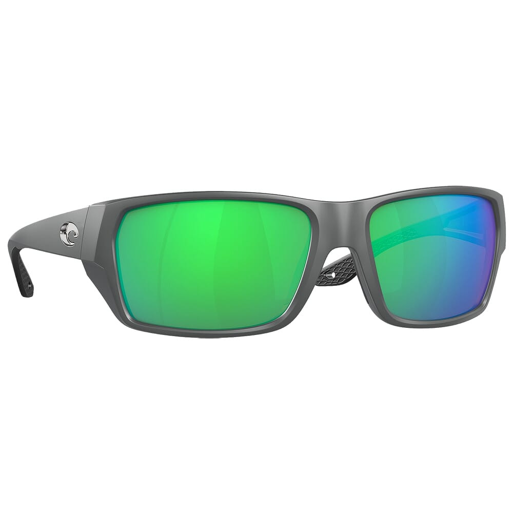 Costa Del Mar Costa Tailfin Matte Gray Frame Sunglasses w/Green Mirror 580P M Lenses 06S9113-91131160 - Costa Del Mar