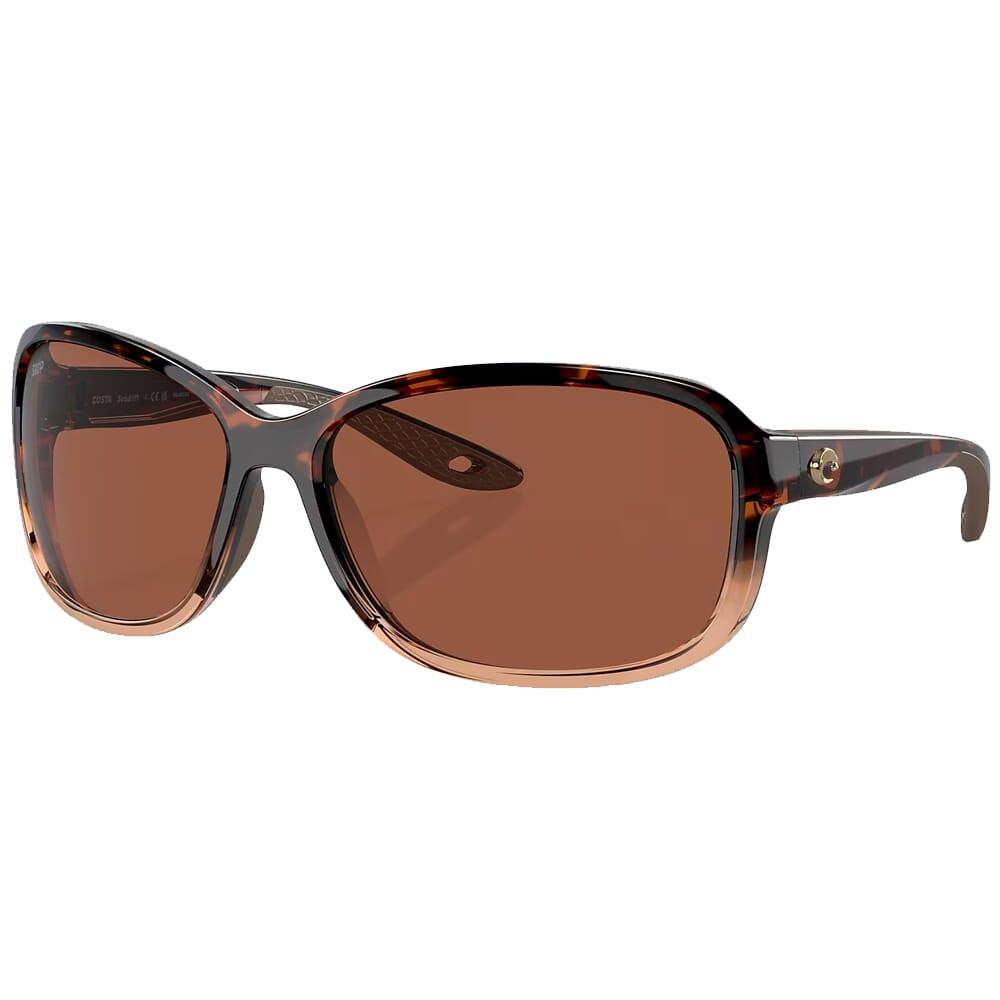 Costa Del Mar Costa Seadrift Shiny Tortoise Fade Frame Sunglasses w/Copper 580P M Lenses 06S9114-91140660 - Costa Del Mar