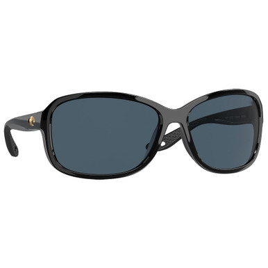 Costa Del Mar Costa Seadrift Black Frame Sunglasses w/Gray 580P M Lenses 06S9114-91140760 - Costa Del Mar