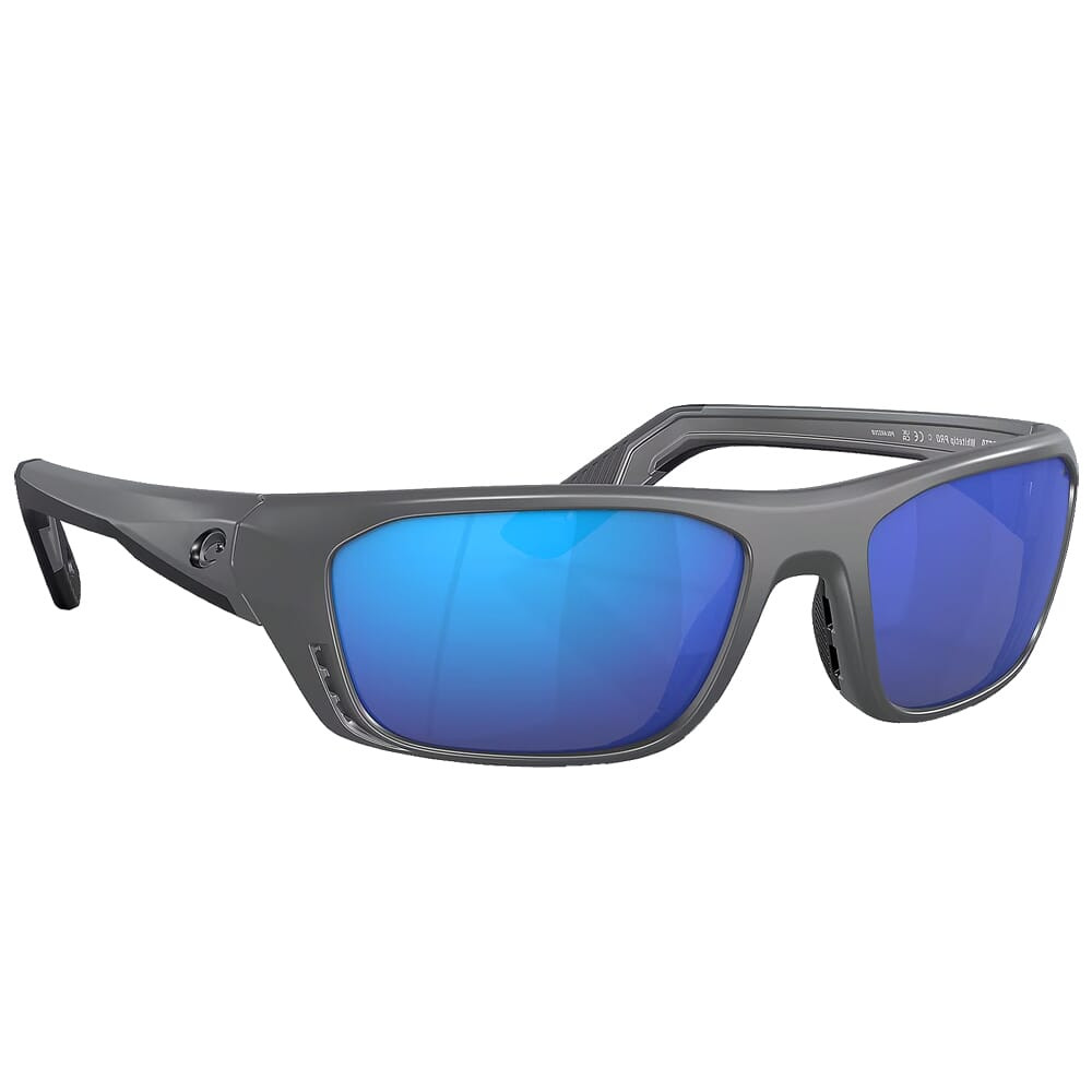 Costa Del Mar Costa Whitetip Pro Matte Gray Frame Sunglasses w/Blue Mirror 580G Lenses 06S9115-91150757 - Costa Del Mar