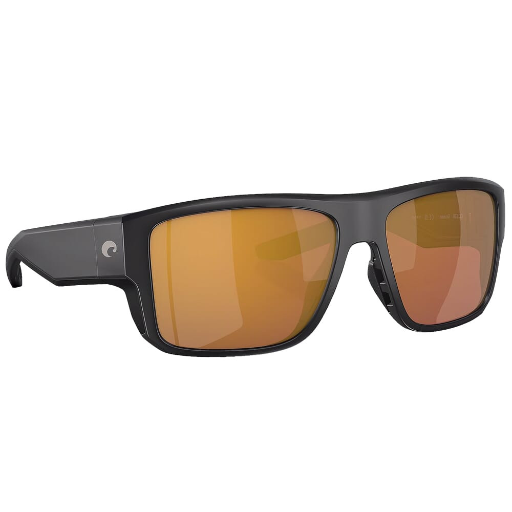 Costa Del Mar Costa Taxman Matte Black Frame Sunglasses w/Gold Mirror 580G Lenses 06S9116-91160459 - Costa Del Mar