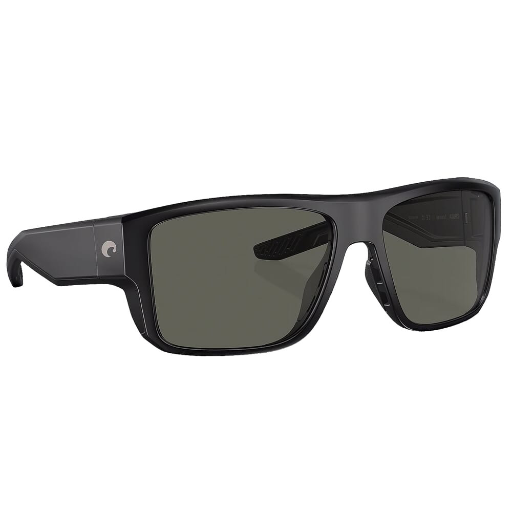 Costa Del Mar Costa Taxman Matte Black Frame Sunglasses w/Gray 580G Lenses 06S9116-91160559 - Costa Del Mar