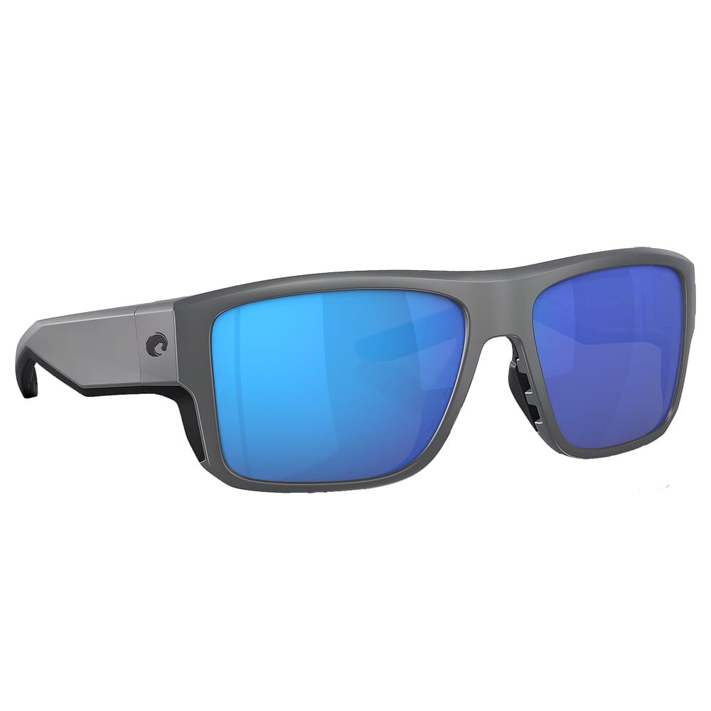 Costa Del Mar Costa Taxman Matte Gray Frame Sunglasses w/Blue Mirror 580G Lenses 06S9116-91160759 - Costa Del Mar