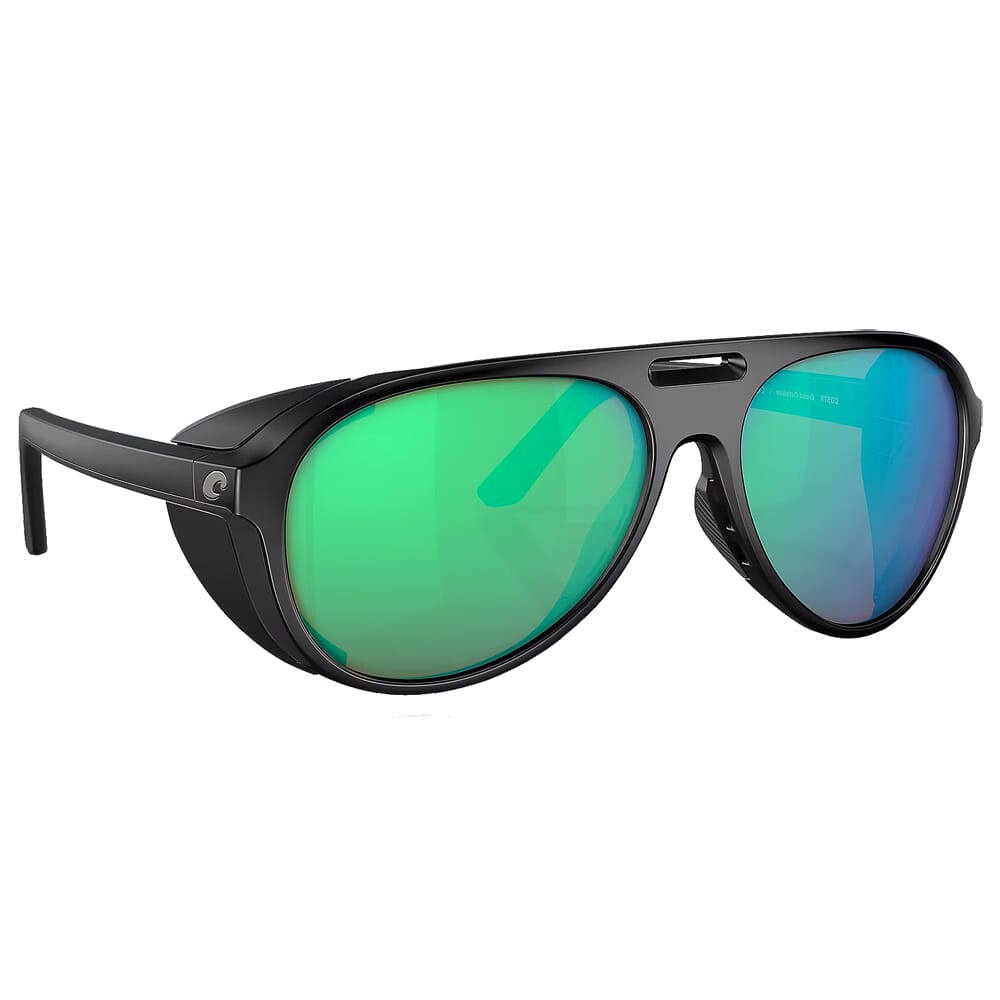 Costa Del Mar Costa Grand Catalina Matte Black Frame Sunglasses w/Green Mirror 580G Lenses 06S9117-91170259 - Costa Del Mar