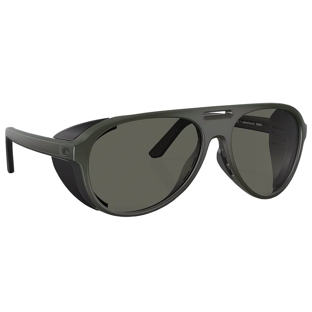 Costa Del Mar Costa Grand Catalina Olive Frame Sunglasses w/Gray 580G Lenses 06S9117-91171059 - Costa Del Mar
