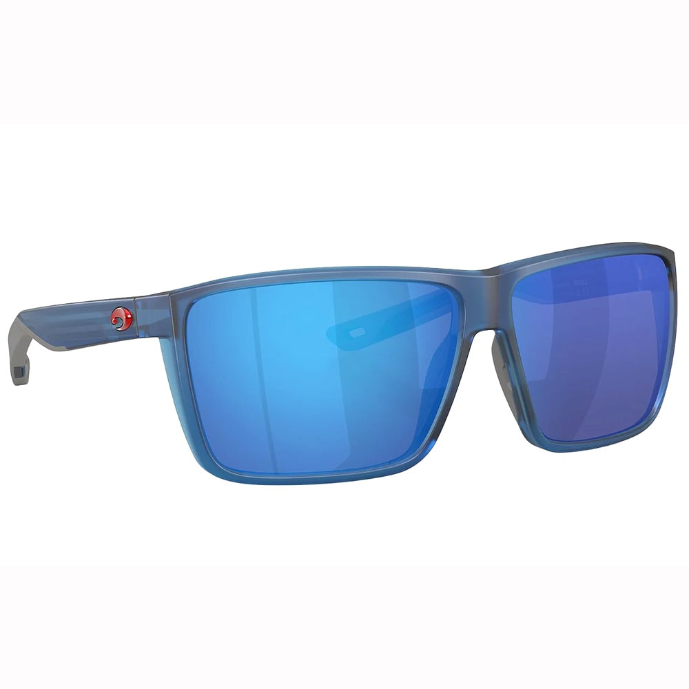 Costa Del Mar Costa Starboard & Stripes Collection Rincon II Matte Blue Frame Blue Mirror 580G Lenses 06S9121-91211664 - Costa Del Mar