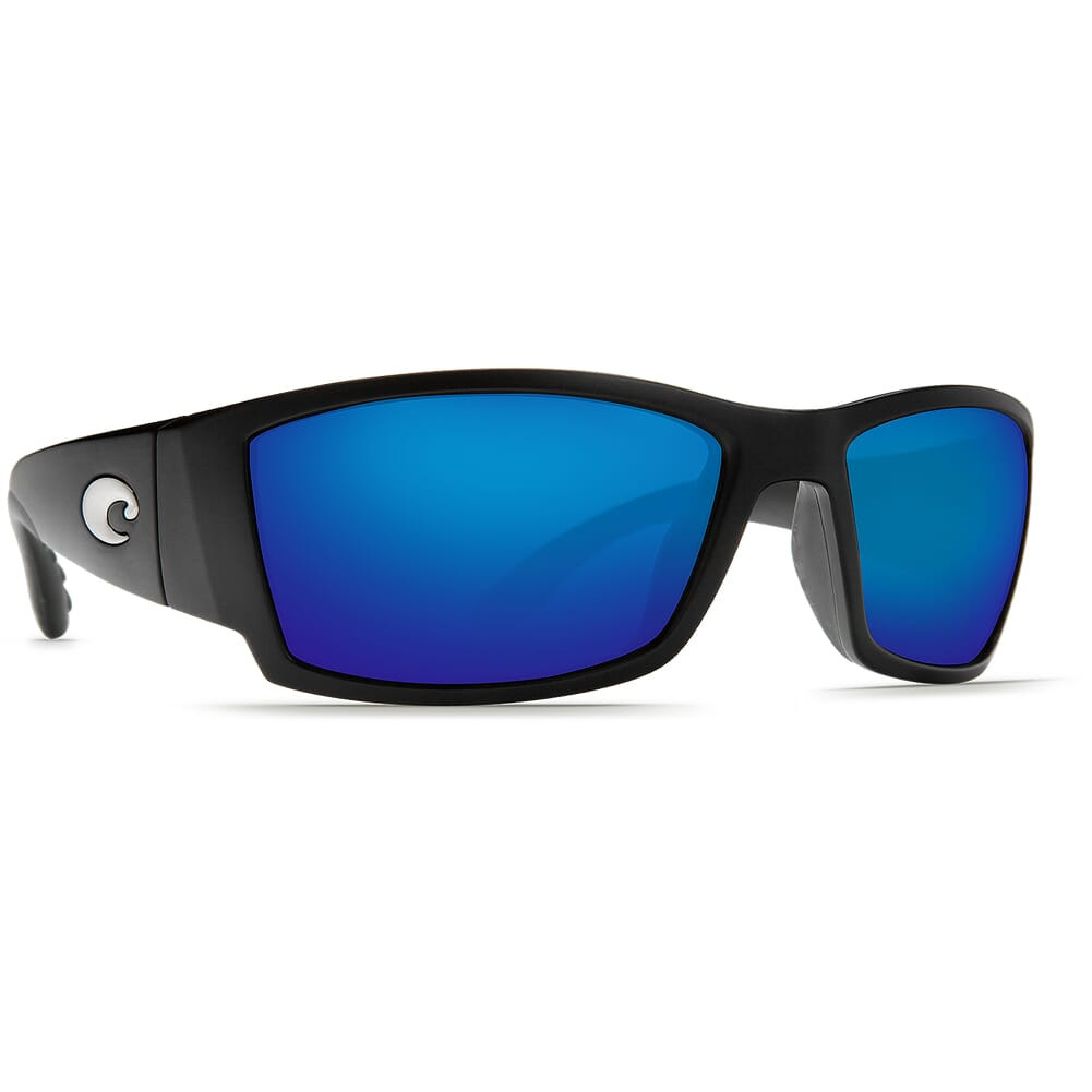 Costa Del Mar Costa Corbina Black Frame Sunglasses w/Blue Mirror 580P Lenses 06S9057-90570862