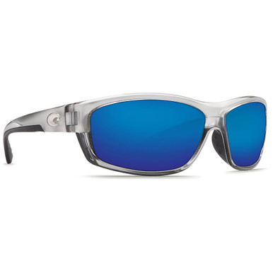 Costa Del Mar Costa Saltbreak Silver Frame Sunglasses w/Blue Mirror 580P Lenses 06S9020-90201065 - Costa Del Mar