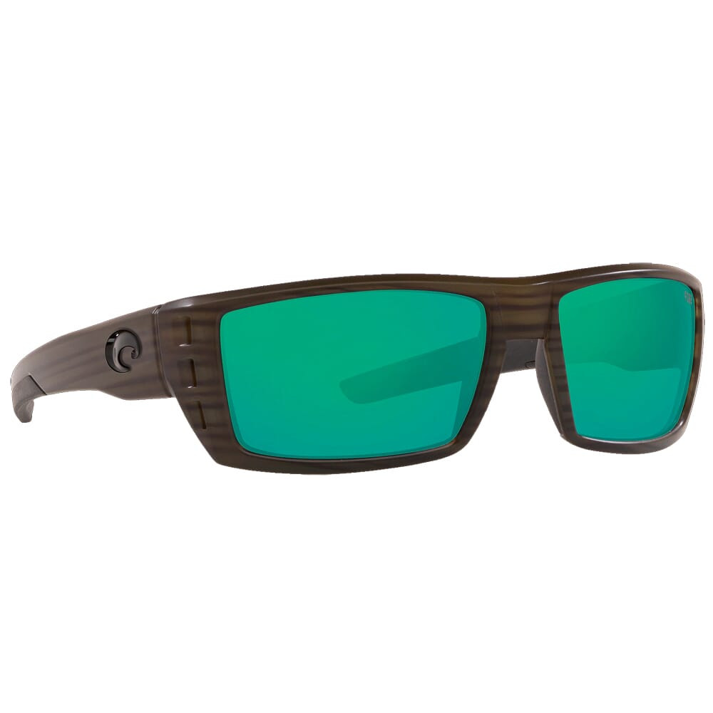 Costa Del Mar Costa Rafael Olive Teak Frame Sunglasses w/Green Mirror 580P Lenses 06S9064-90640359 - Costa Del Mar