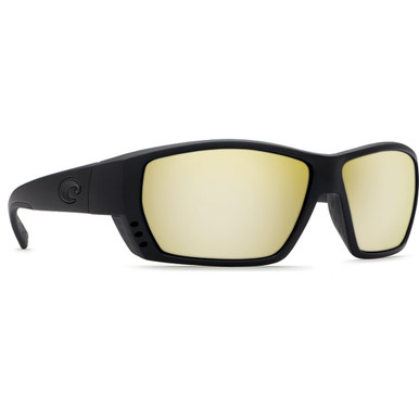Costa Del Mar Costa Tuna Alley Blackout Frame Sunglasses w/Sunrise Silver Mirror 580P Lenses 06S9009-90090762 - Costa Del Mar