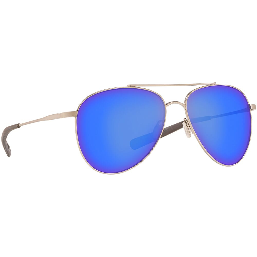 Costa Del Mar Costa Cook Brushed Palladium Frame Sunglasses w/Blue Mirror 580G Lenses 06S6005-60050760 - Costa Del Mar