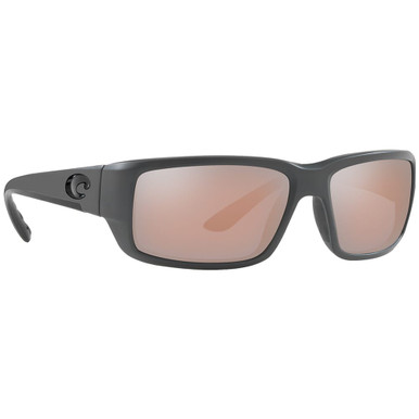 Costa Del Mar Costa Fantail Matte Gray Frame Sunglasses w/Copper Silver Mirror 580G Lenses 06S9006-90065359 - Costa Del Mar