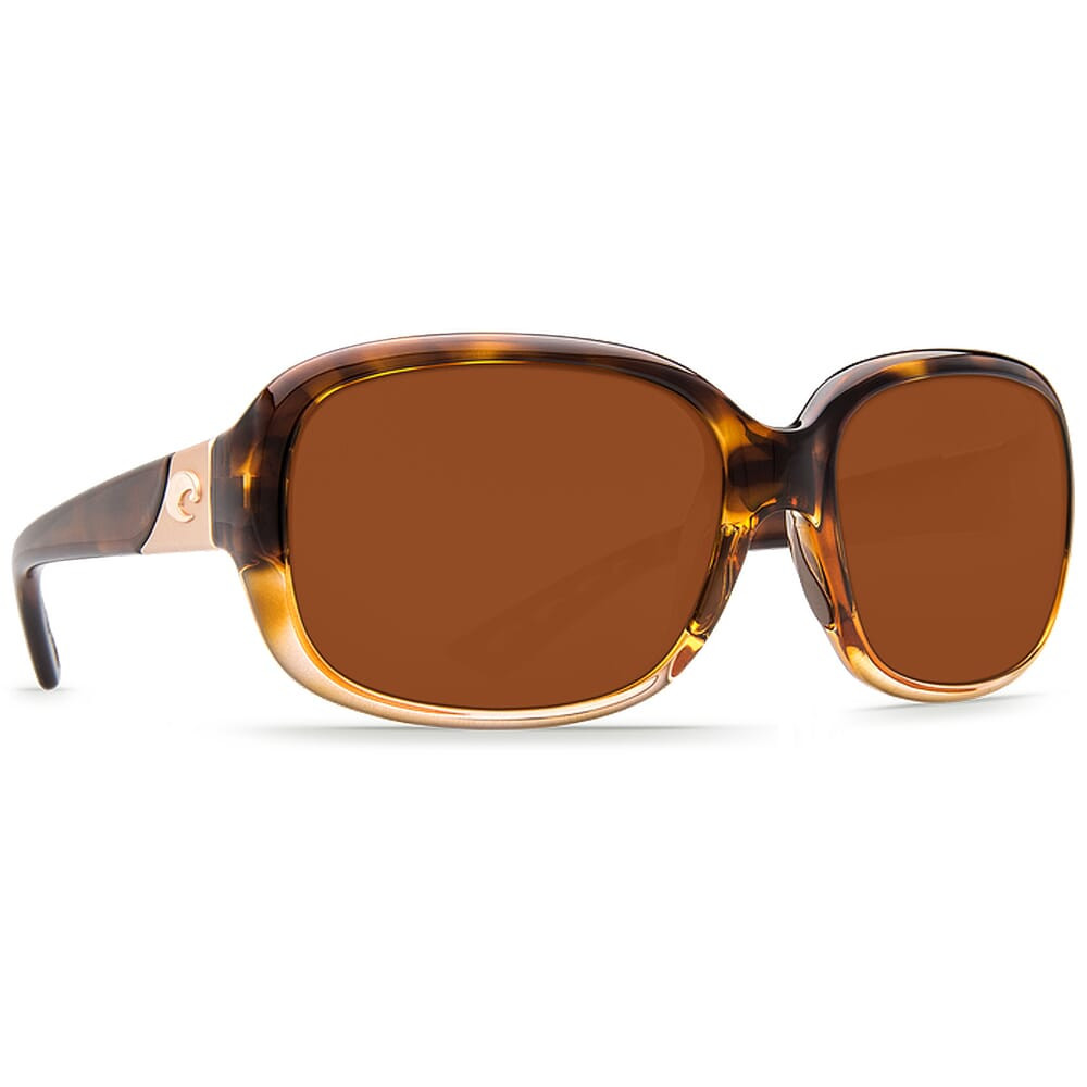 Costa Del Mar Costa Gannet Shiny Tortoise Fade Frame Sunglasses w/Copper 580P Lenses 06S9041-90410358 - Costa Del Mar