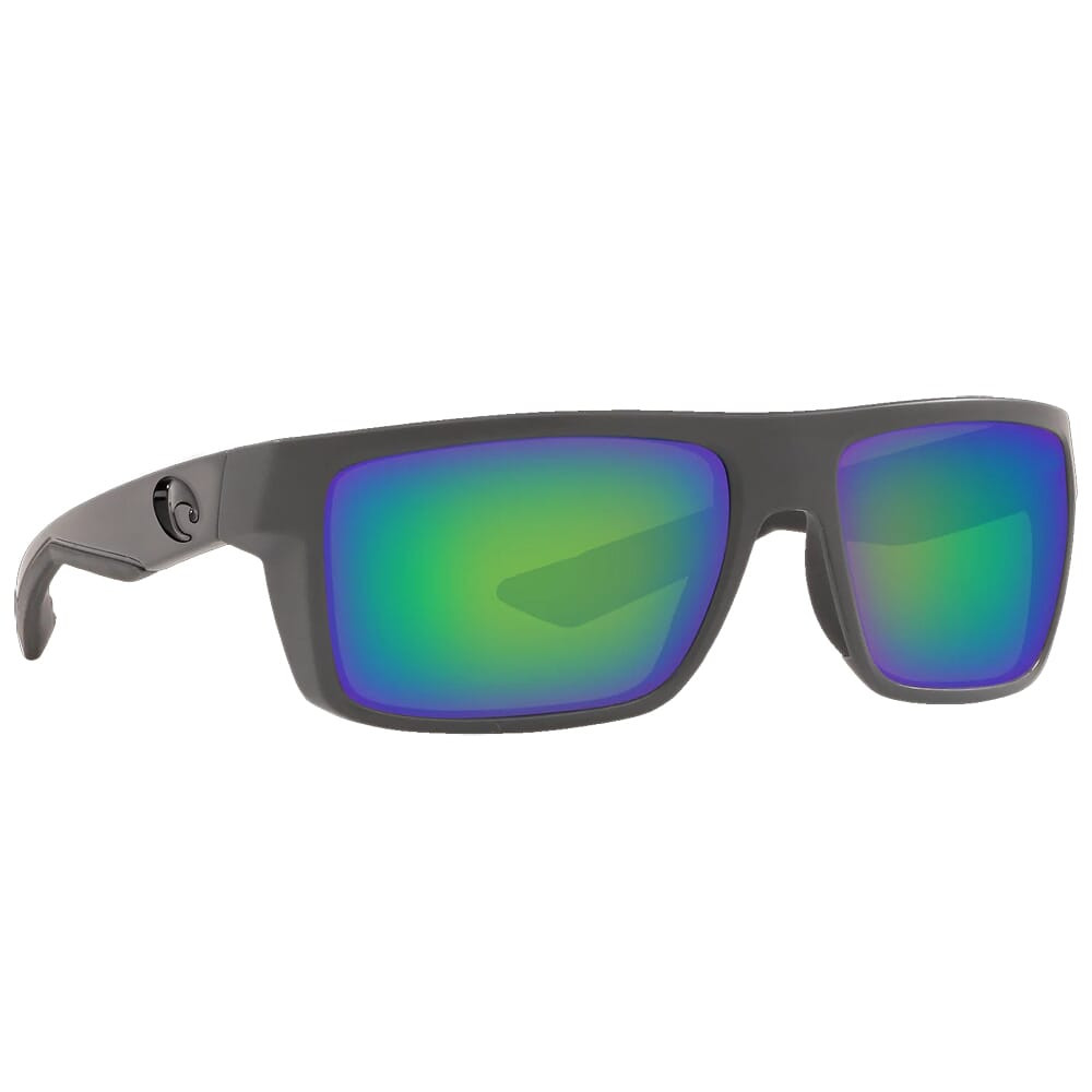 Costa Del Mar Costa Motu Matte Gray Frame Sunglasses w/Green Mirror 580G Lenses 06S9055-90551958 - Costa Del Mar